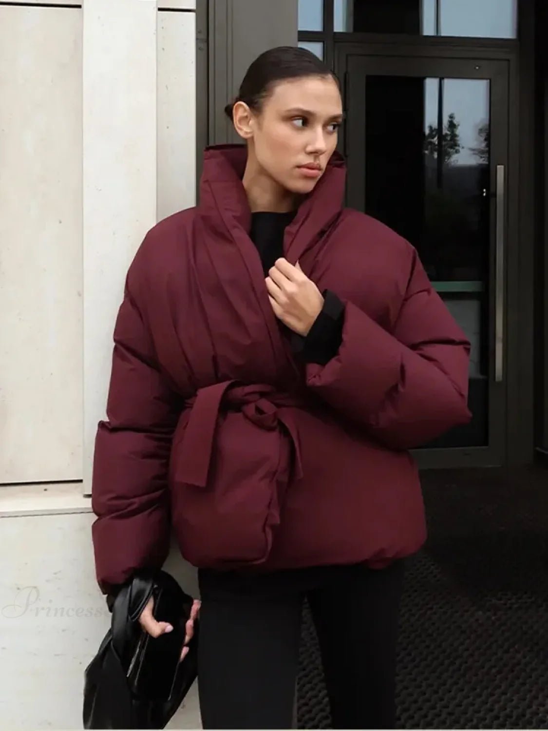 Seame CH - Cassy Tie - Belt Coat - Jackets - KM1762253591249325751